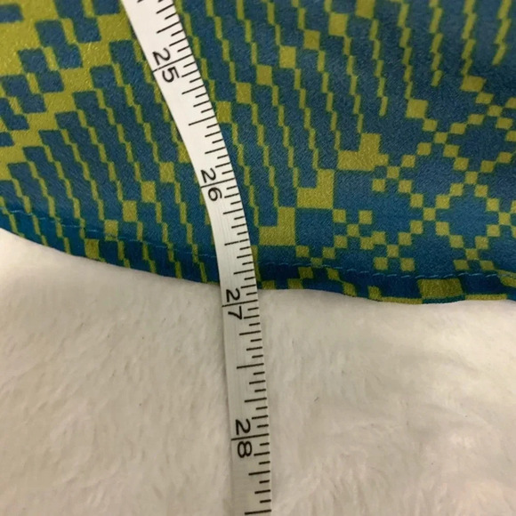 Francesca’s Collection blue/green blouse size S - Picture 3 of 8